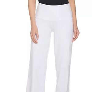 New Straight Leg Pull-on Pants Women with Control Slim Shaping Winter White XXS